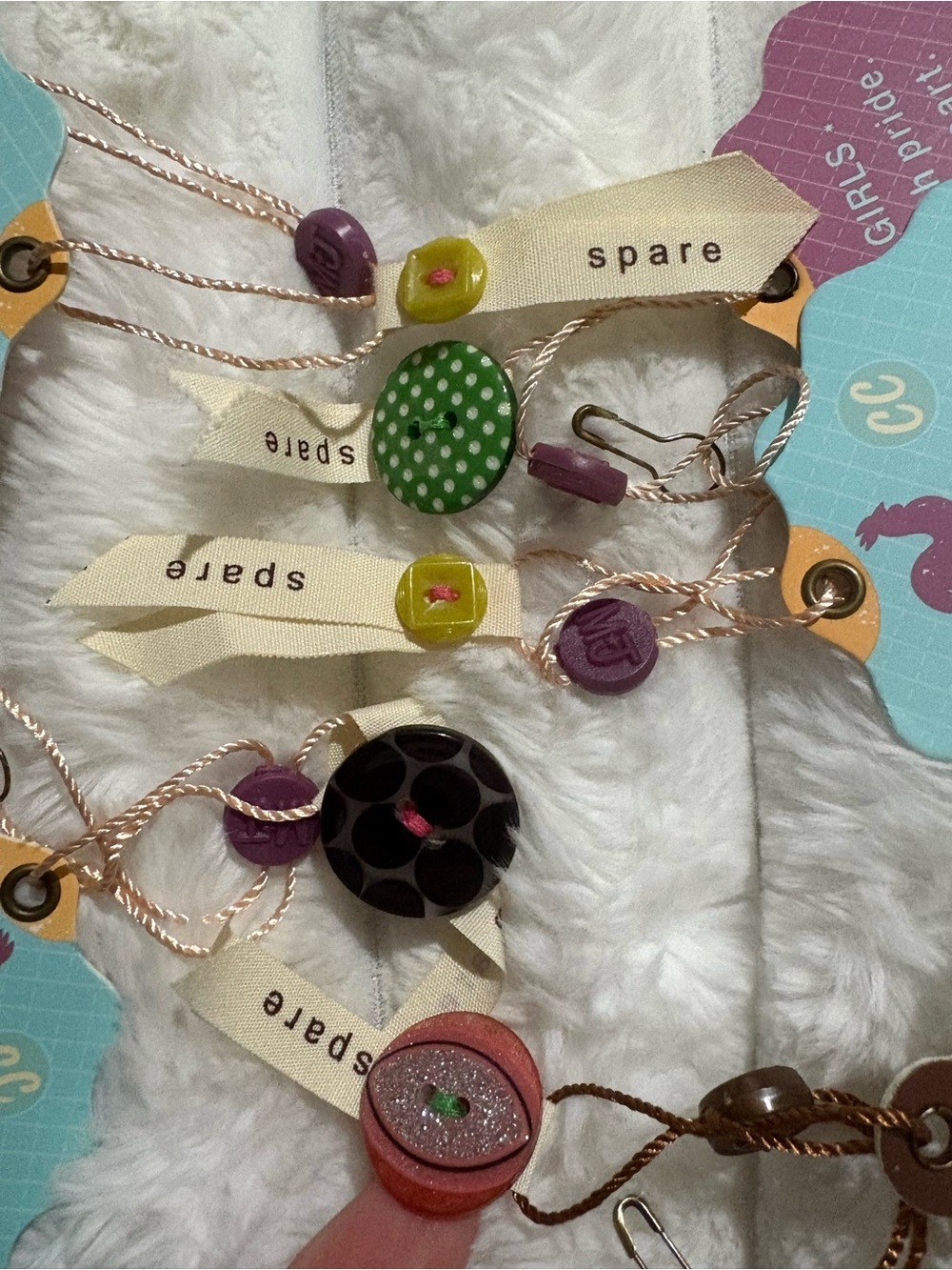 5 Matilda Jane Spare buttons Multicolor